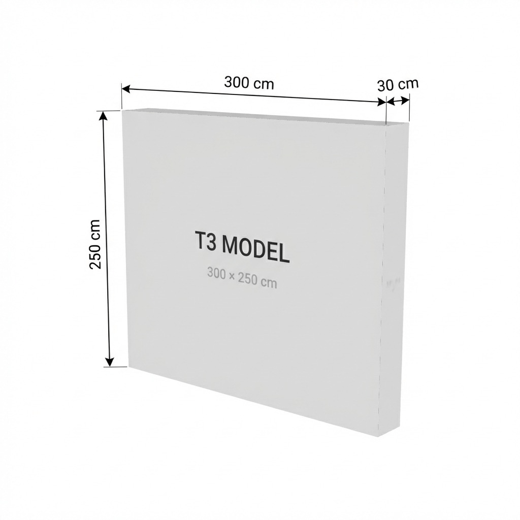 T3 Modüler Lightbox 300×250 cm - Yakın Plan Detay