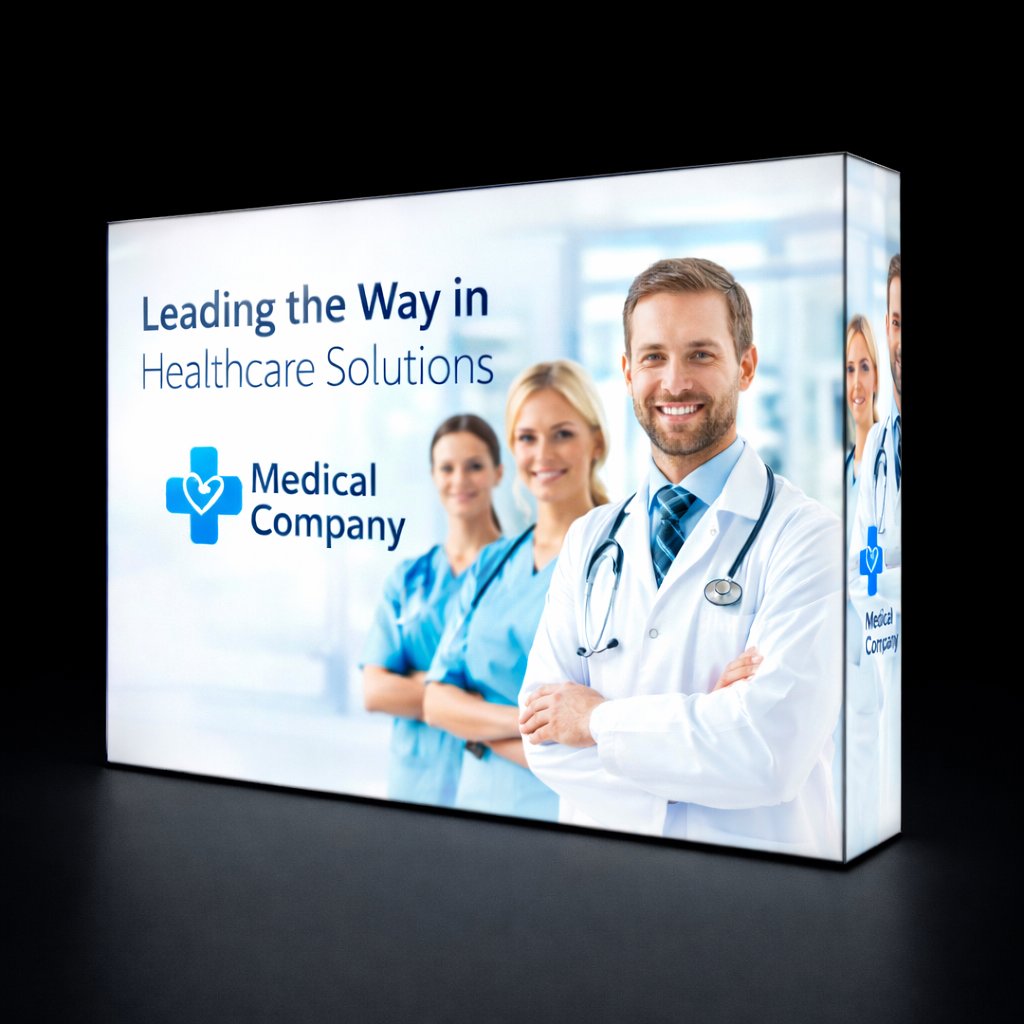 T3 Modüler Lightbox 300×300 cm - Perspektif Görünüm