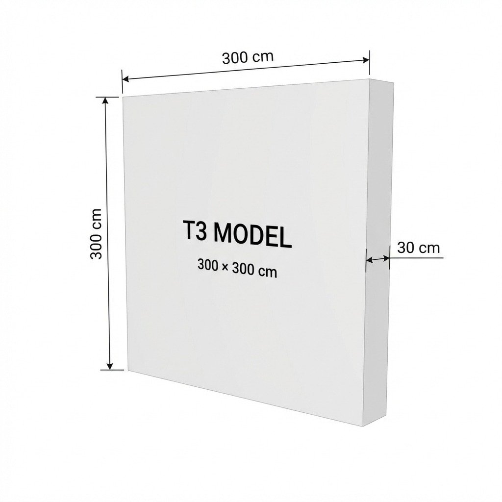 T3 Modüler Lightbox 300×300 cm - Yakın Plan Detay