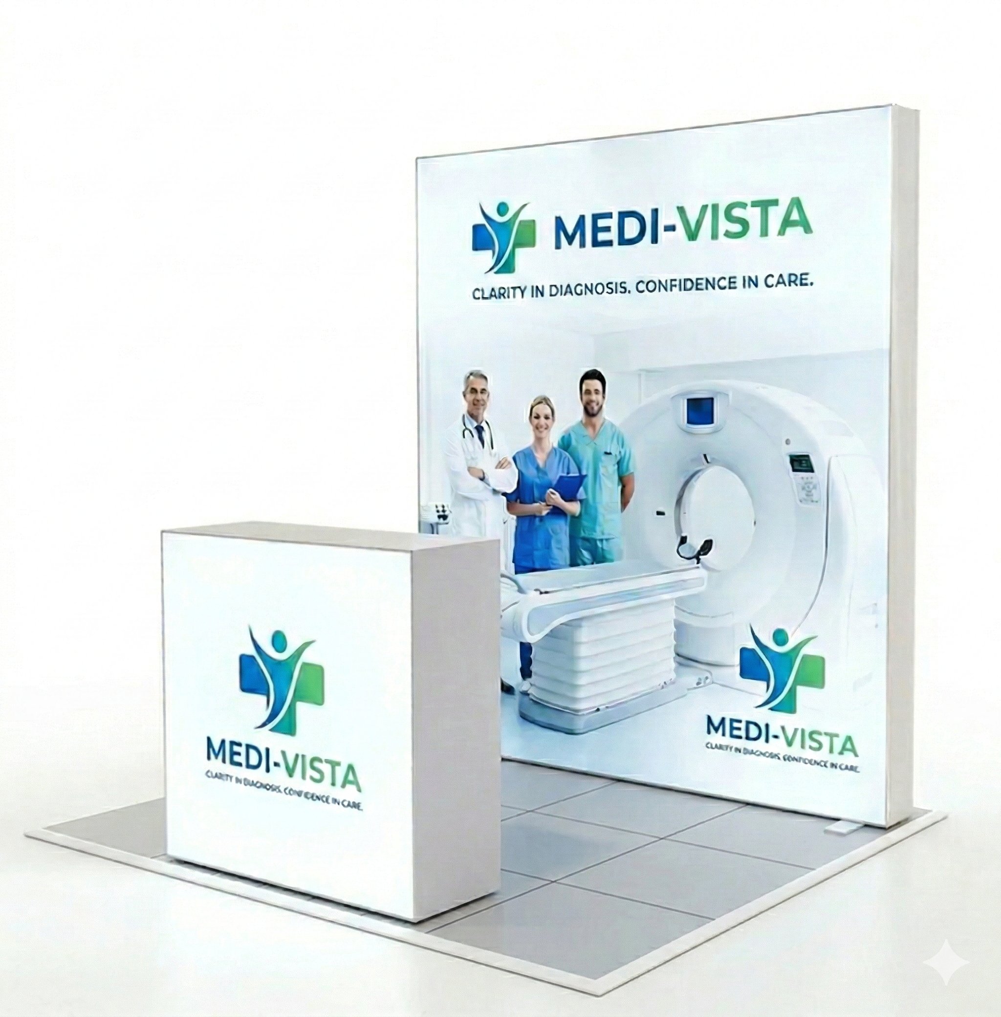 4 m² Modüler Lightbox kongre Standı  (200x200 cm) -set2