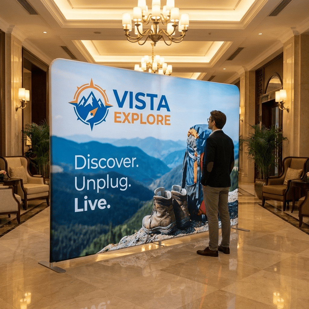 400×230 cm Kumaş Backdrop – Etkinlik ve Fuar Standı