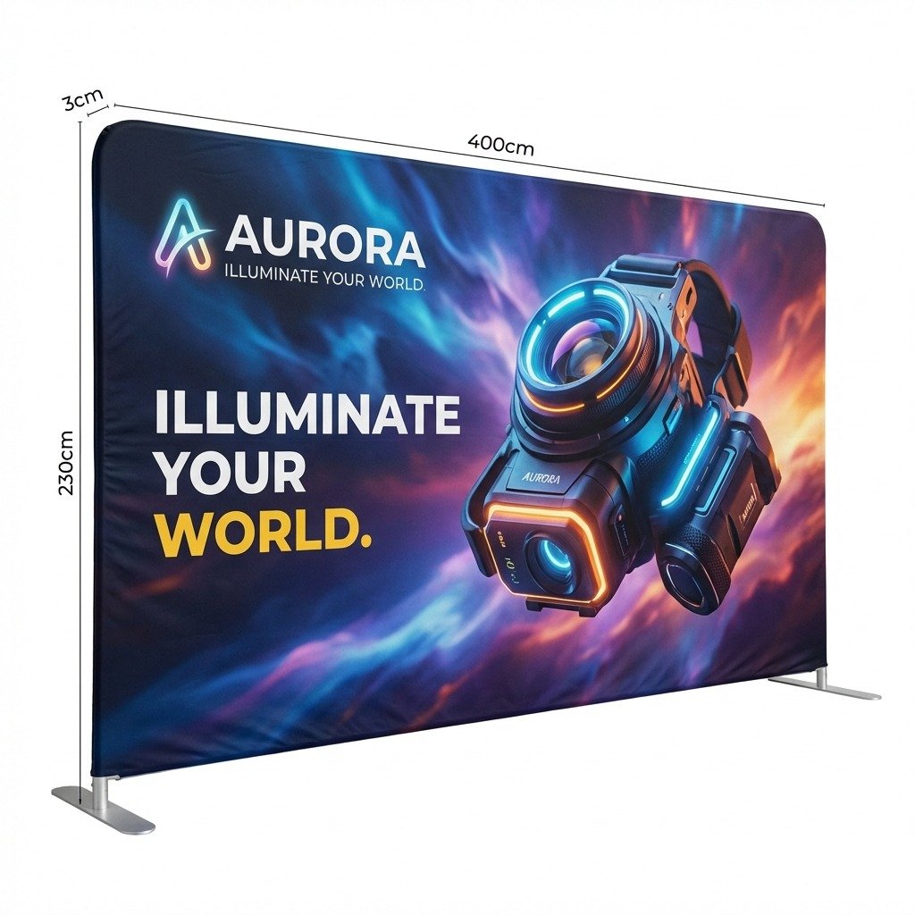 400×230 cm Kumaş Backdrop – Etkinlik ve Fuar Standı