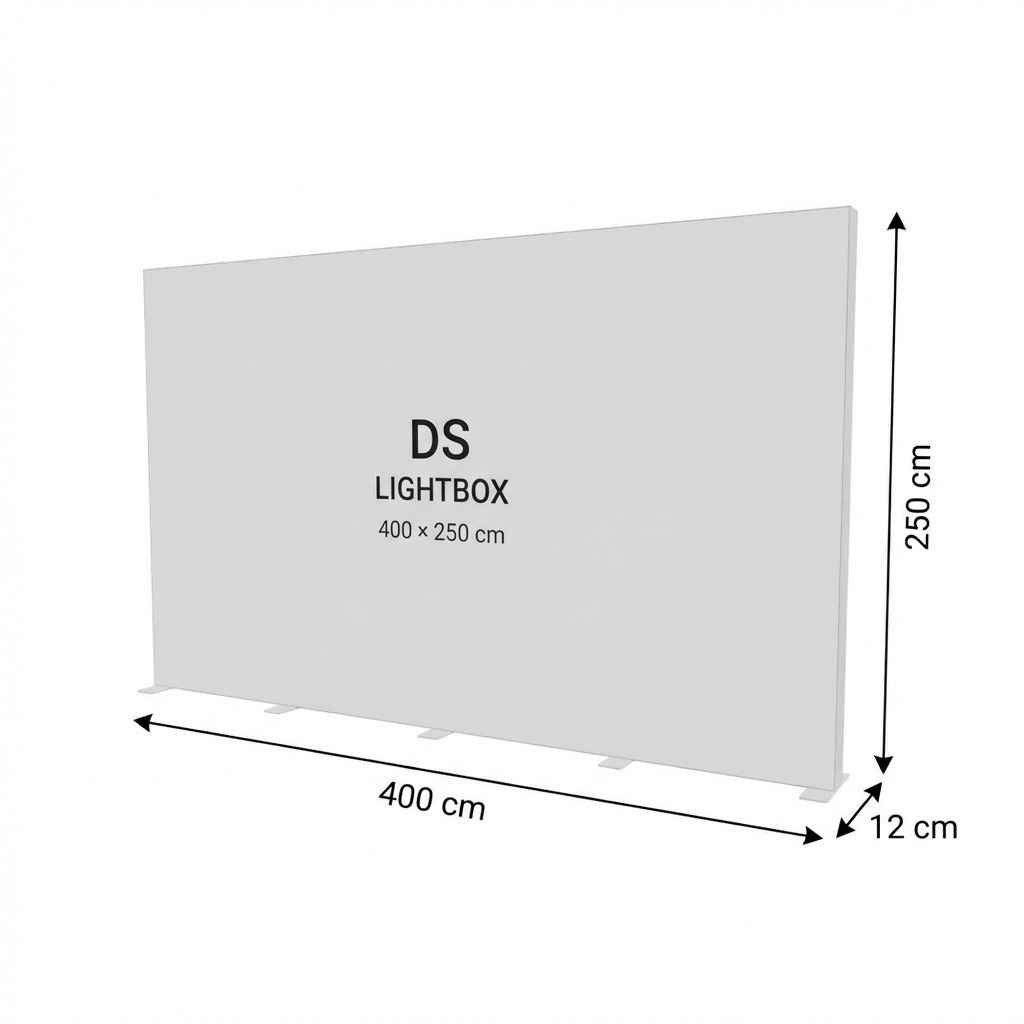 Modüler Lightbox Kongre ve Fuar Standı 400×250 cm - Modüler Panel Bağlantı Sistemi | hazır fuar standı