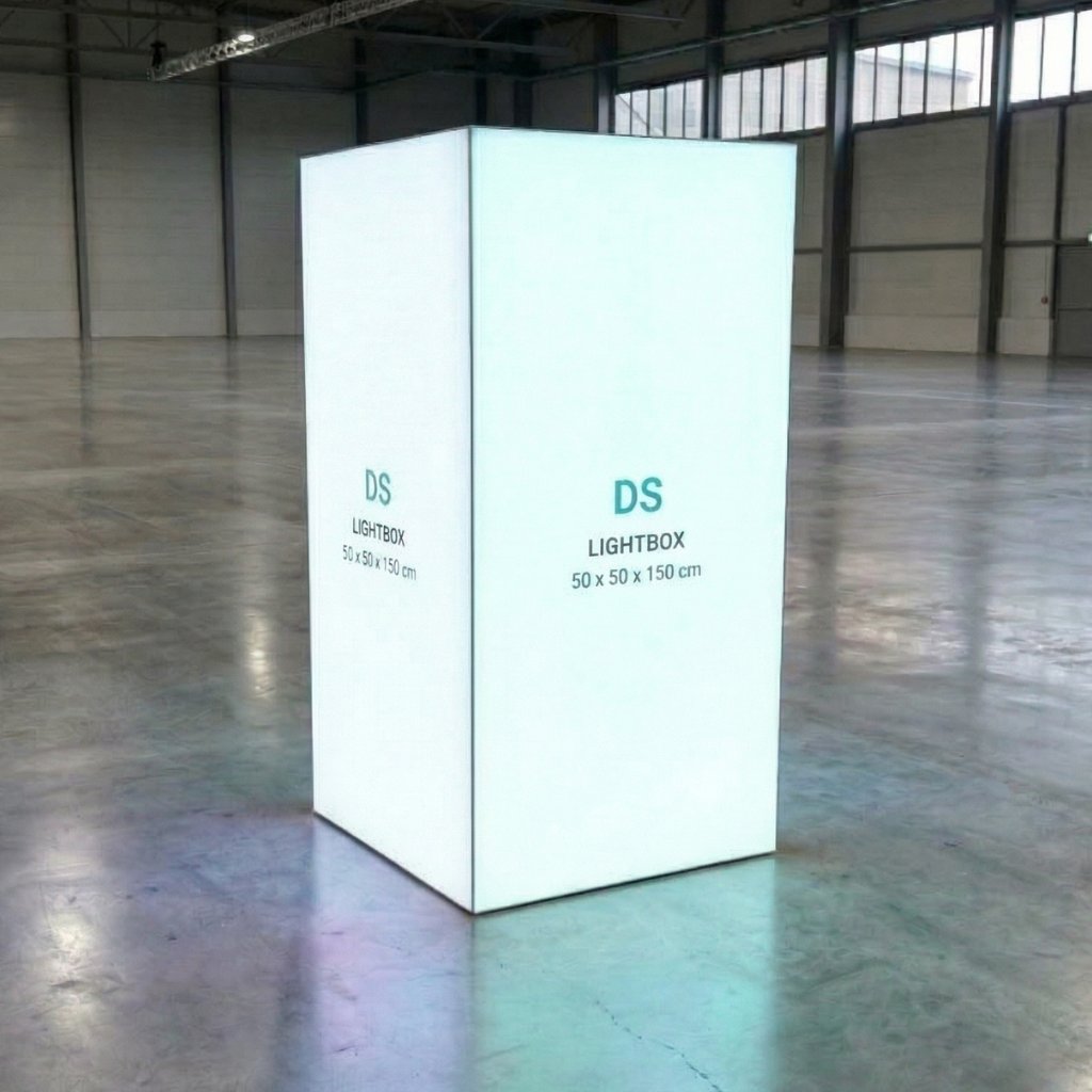 50×50×150 CM KÜP LIGHTBOX ORTA KULE