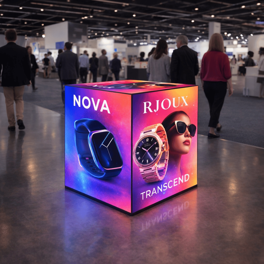 Küp Lightbox 505×050 cm - Kurulum Sonrası Görünüm | portatif stand çözümü