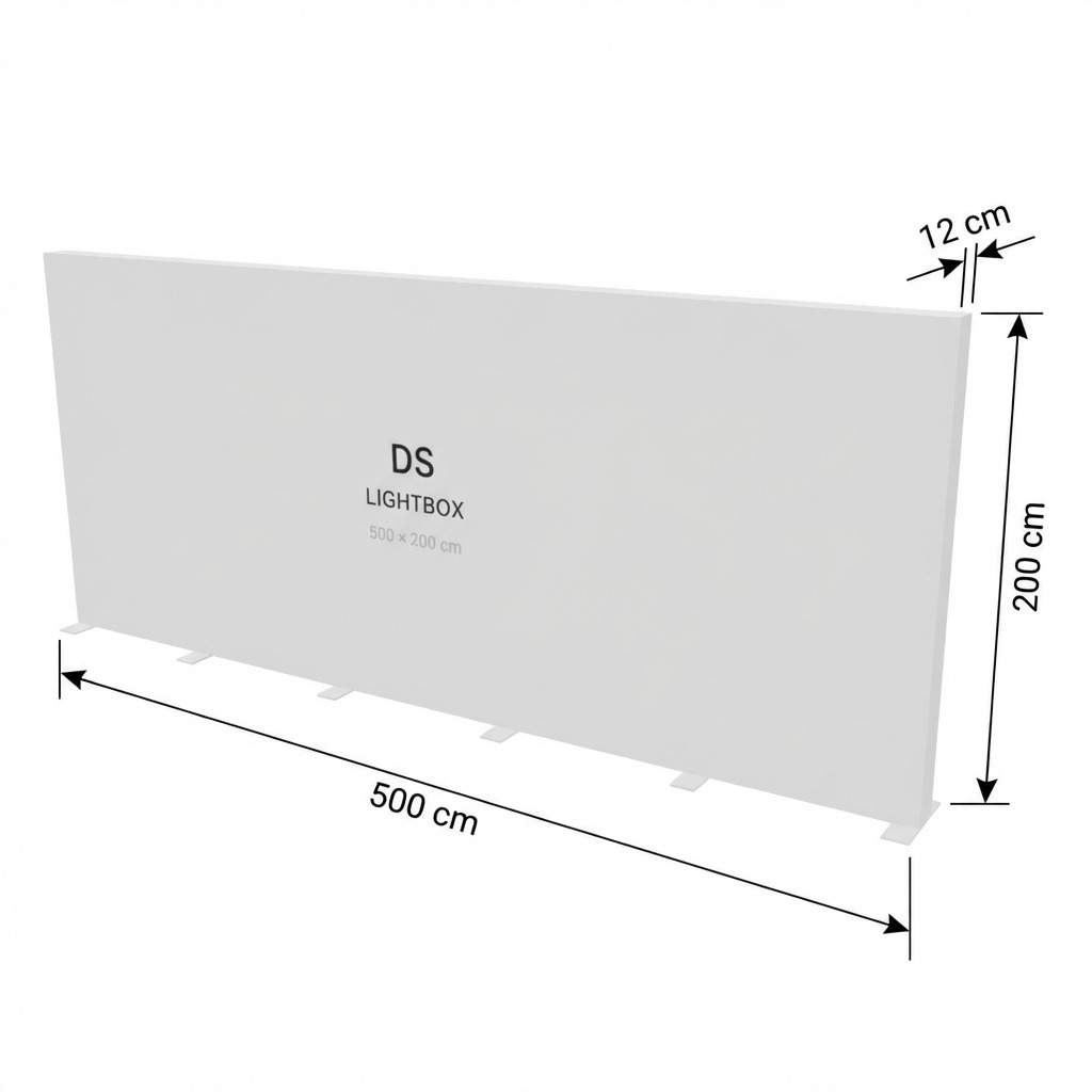 Modüler Lightbox Kongre ve Fuar Standı 500×200 cm - Yakın Plan Detay