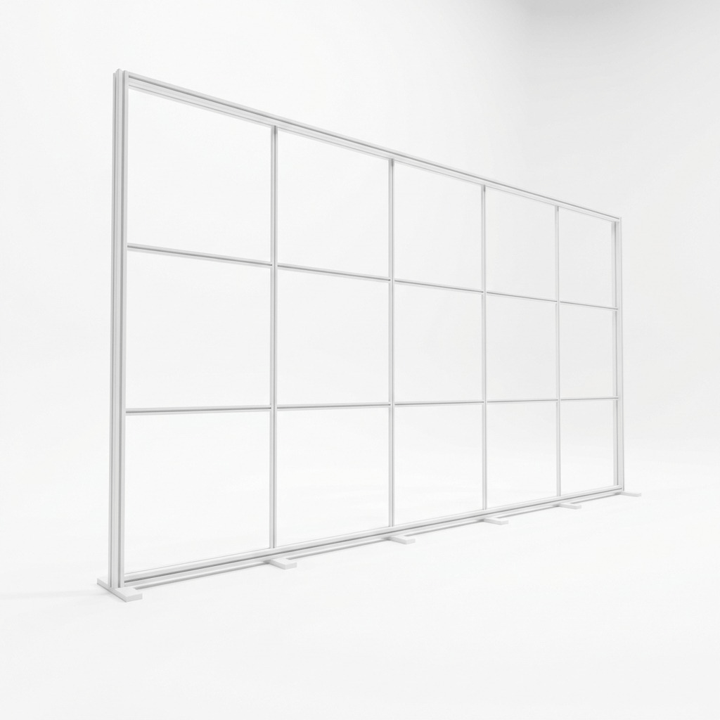 Modüler Lightbox Kongre ve Fuar Standı 500×250 cm - Yakın Plan Detay