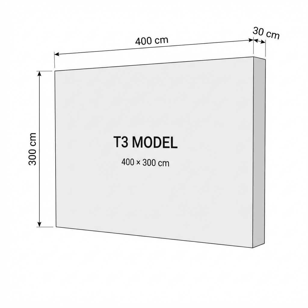 T3 Modüler Lightbox 500×300 cm - Yakın Plan Detay