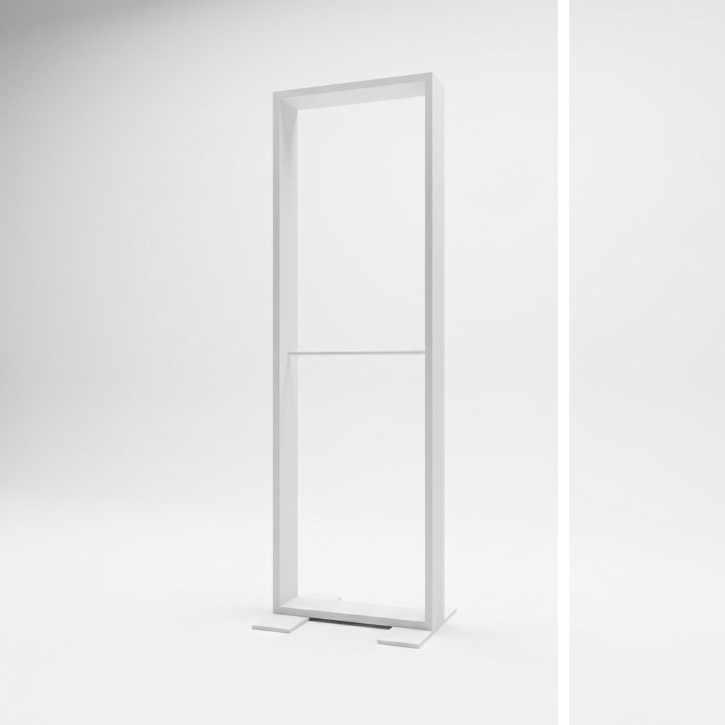 Ayaklı Lightbox 50×150 cm - Yakın Plan Detay