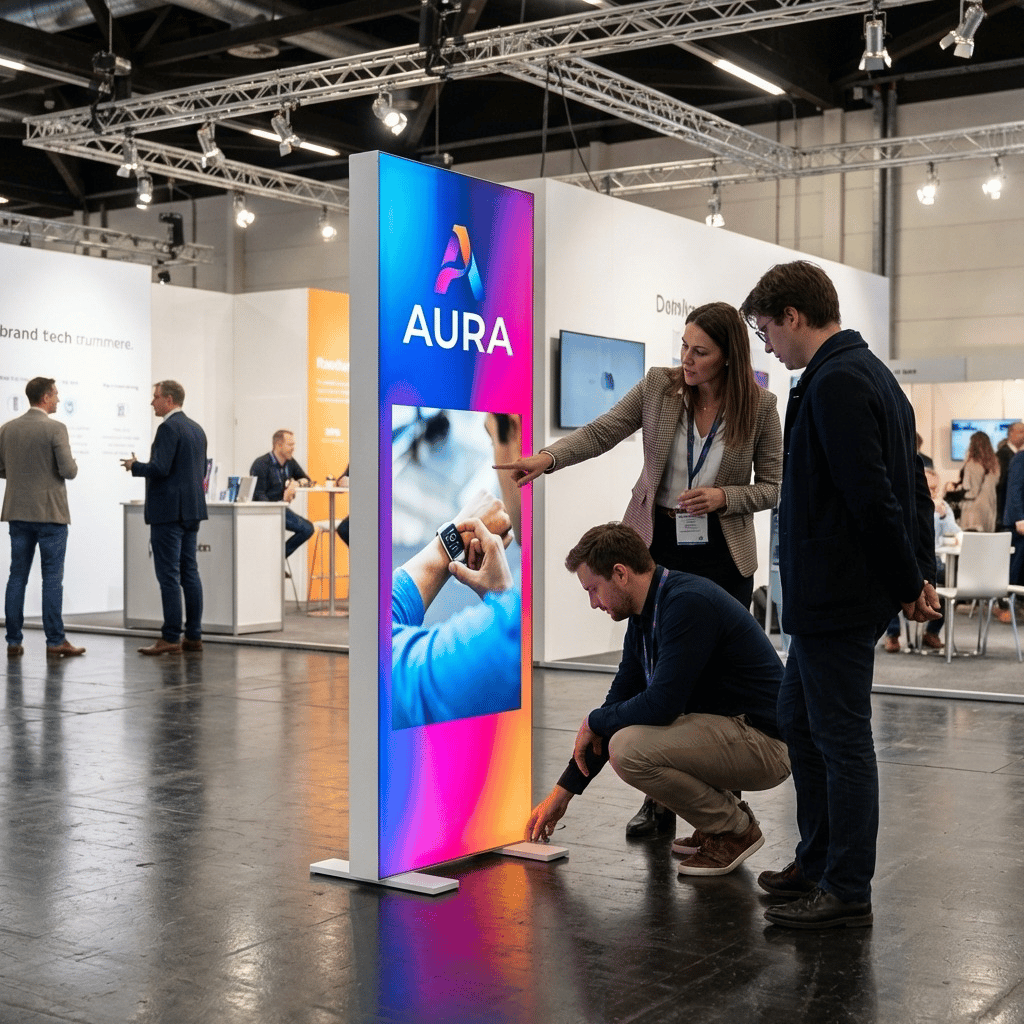 Ayaklı Lightbox 50×150 cm - LED Aydınlatma Detayı