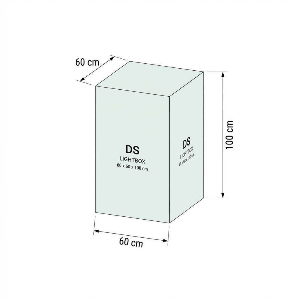 60×60×100 CM KÜP LIGHTBOX ORTA BOY DESK