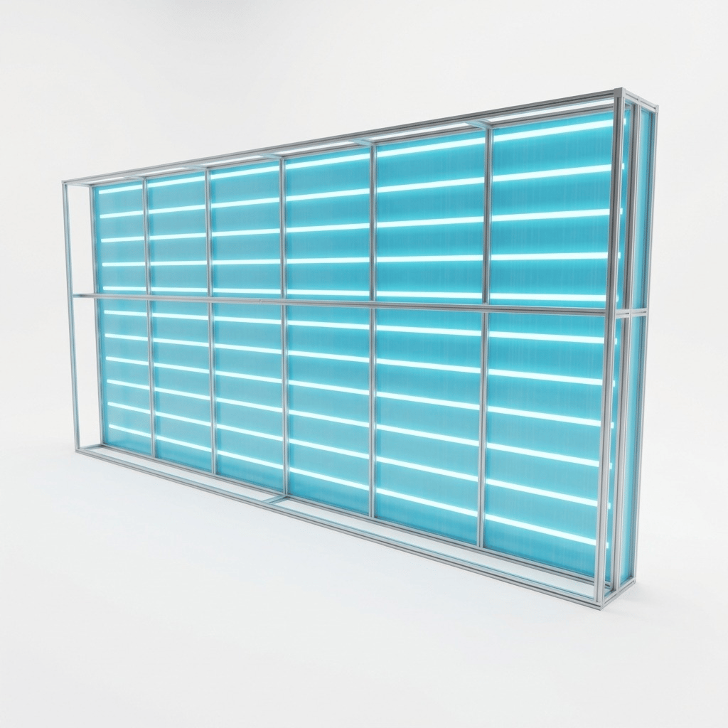 T3 Modüler Lightbox 600×250 cm - Modüler Panel Bağlantı Sistemi | hazır fuar standı