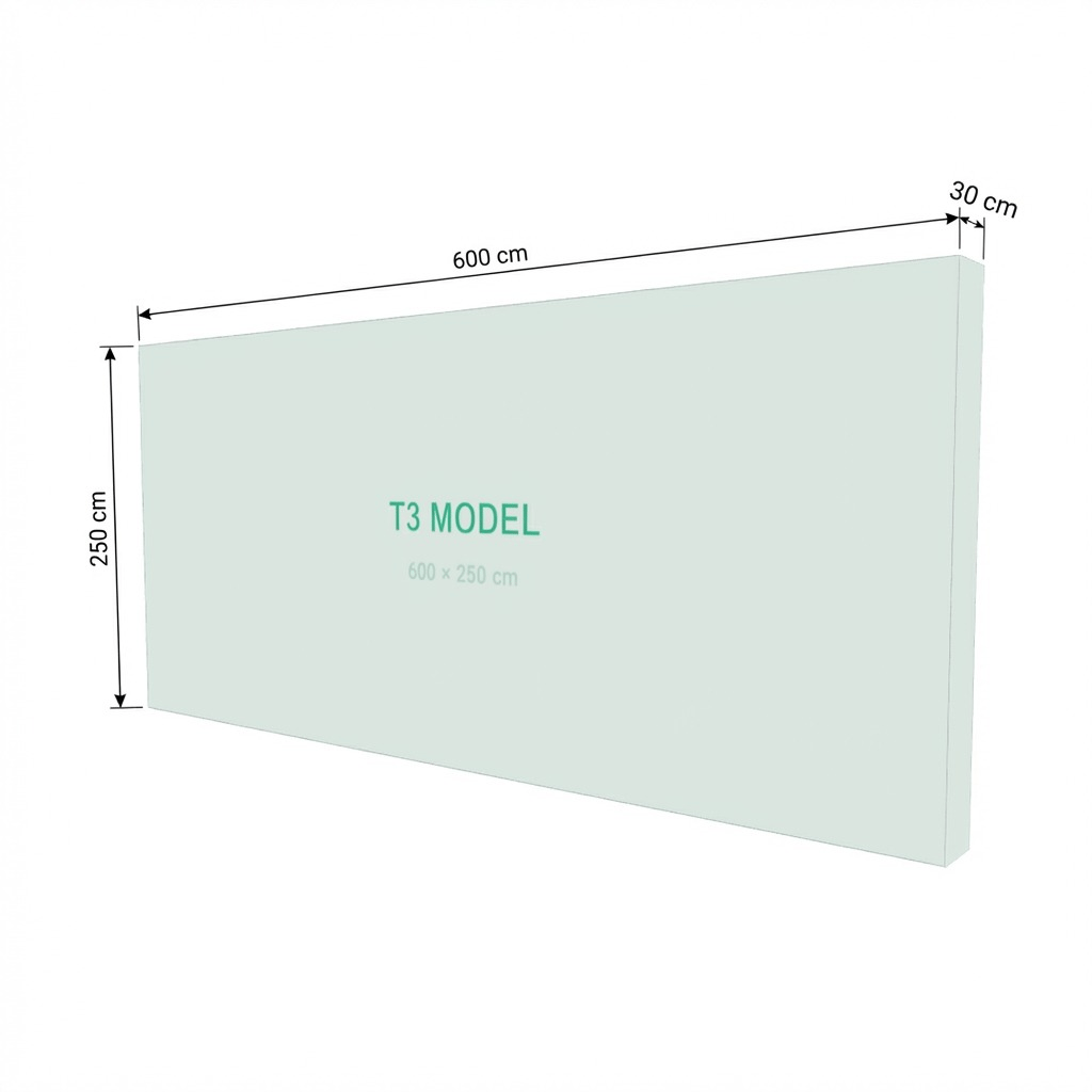 T3 Modüler Lightbox 600×250 cm - LED Aydınlatma Detayı