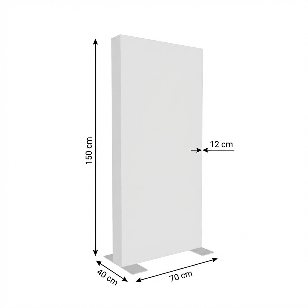 Ayaklı Lightbox 70×150 cm - Perspektif Görünüm