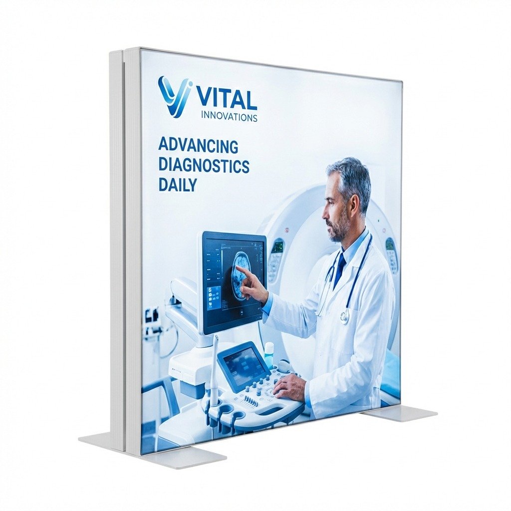 Ayaklı Lightbox 70×70 cm - Genel Görünüm