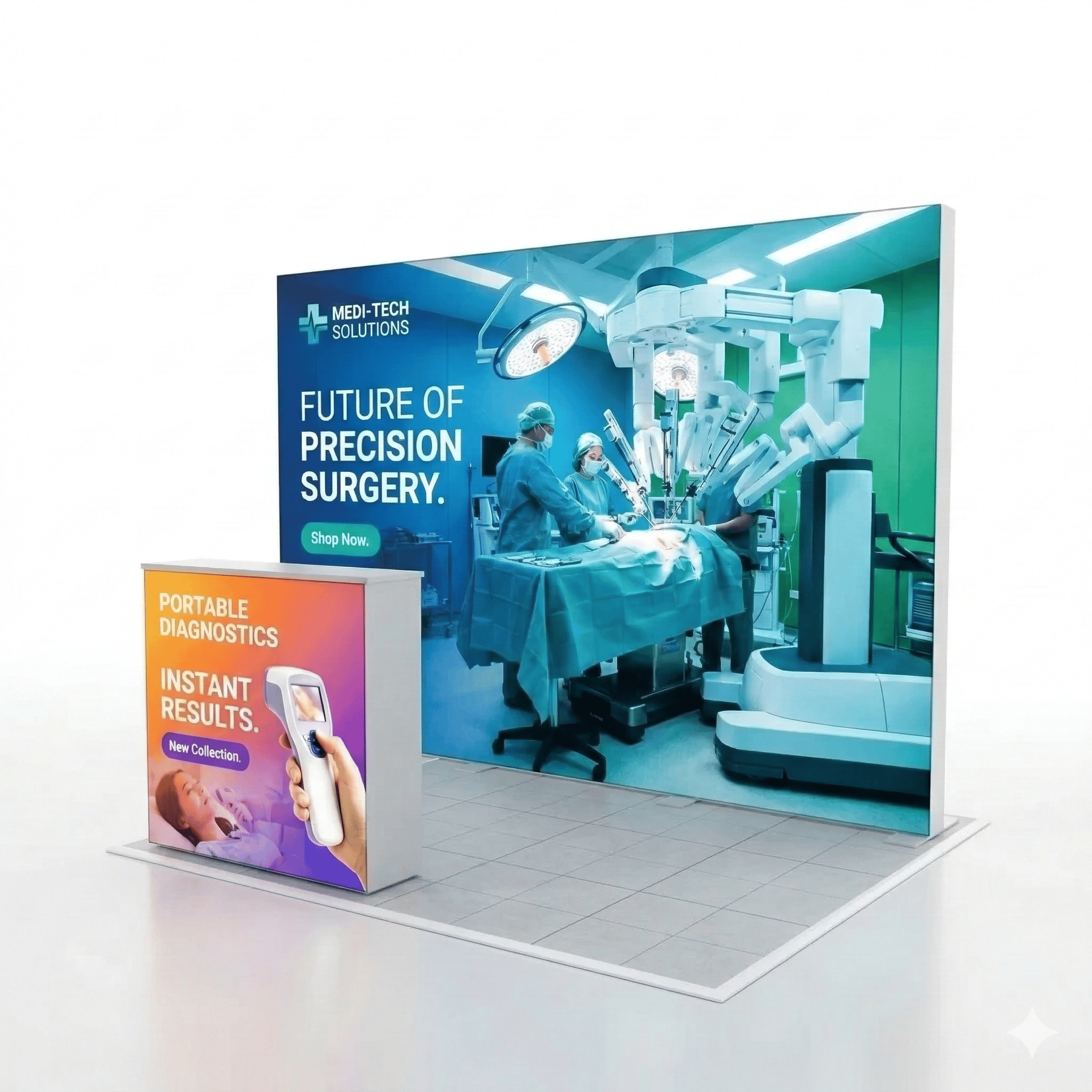 8 m² Modüler Lightbox Fuar Standı (400x200 cm)