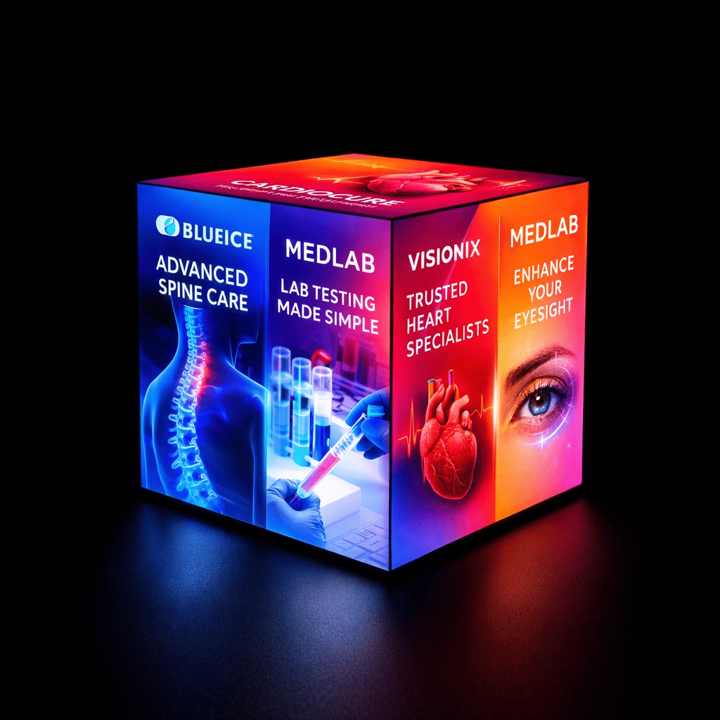 Küp Lightbox 909×090 cm - Perspektif Görünüm