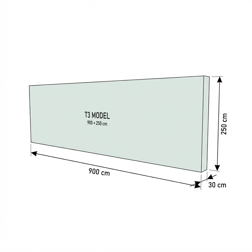 T3 Modüler Lightbox 900×250 cm - Kurulum Sonrası Görünüm | portatif stand çözümü
