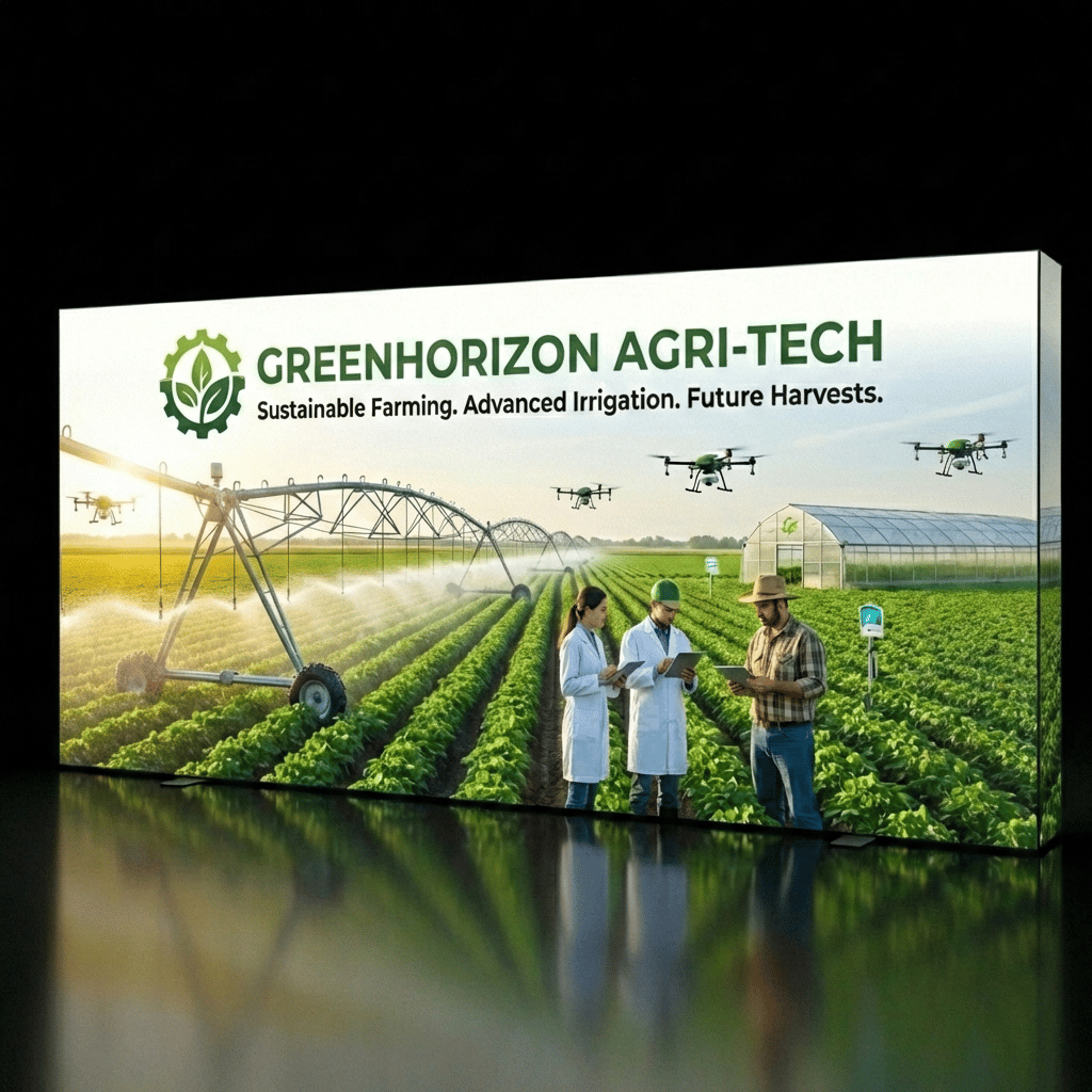 T3 Modüler Lightbox 900×300 cm - Ön Cephe Görünümü