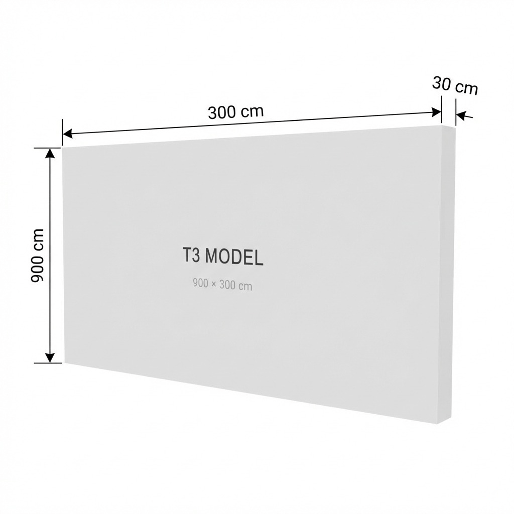 T3 Modüler Lightbox 900×300 cm - Perspektif Görünüm