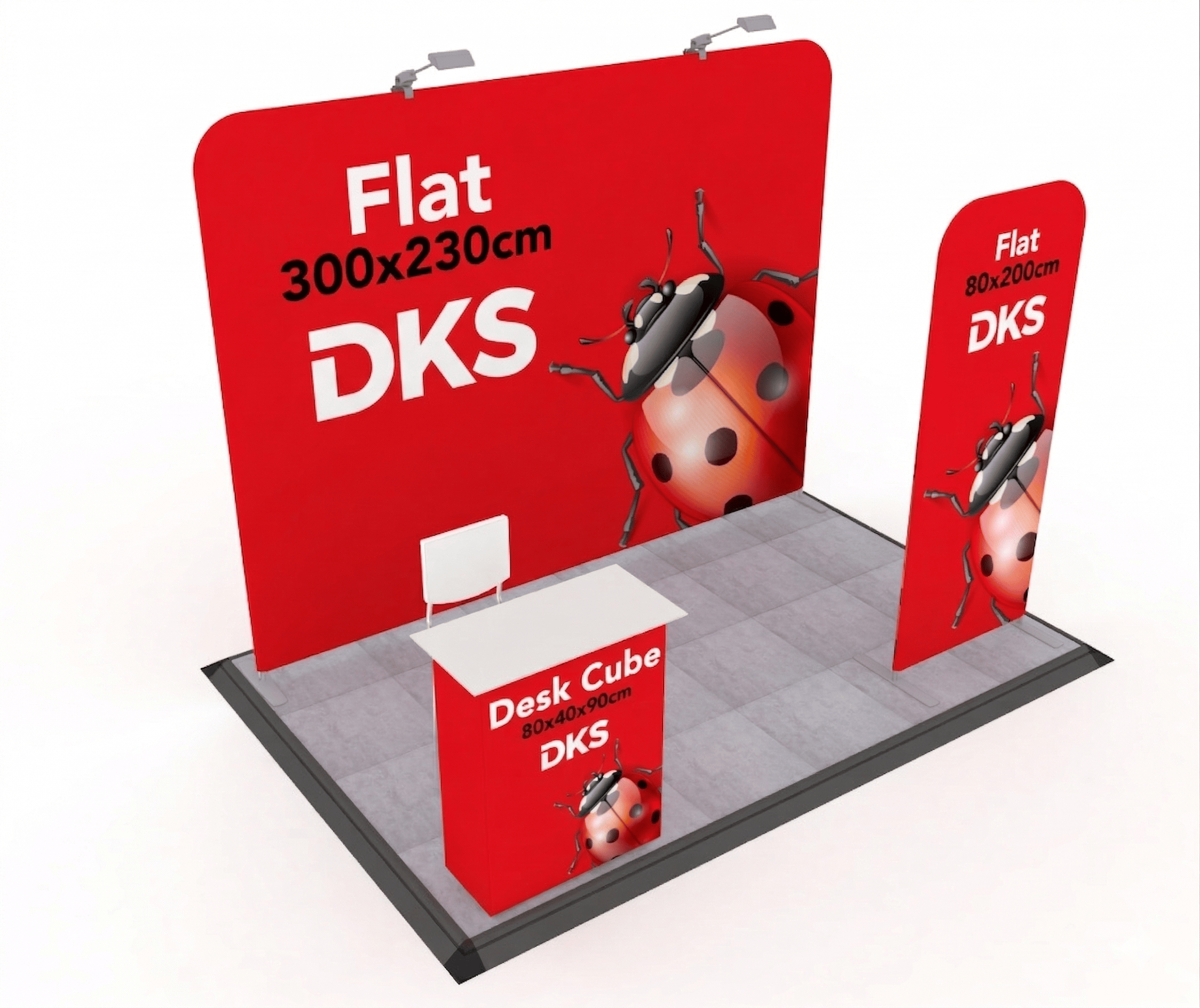 DKS 3x2 (6m2) Modüler Fuar Standı 