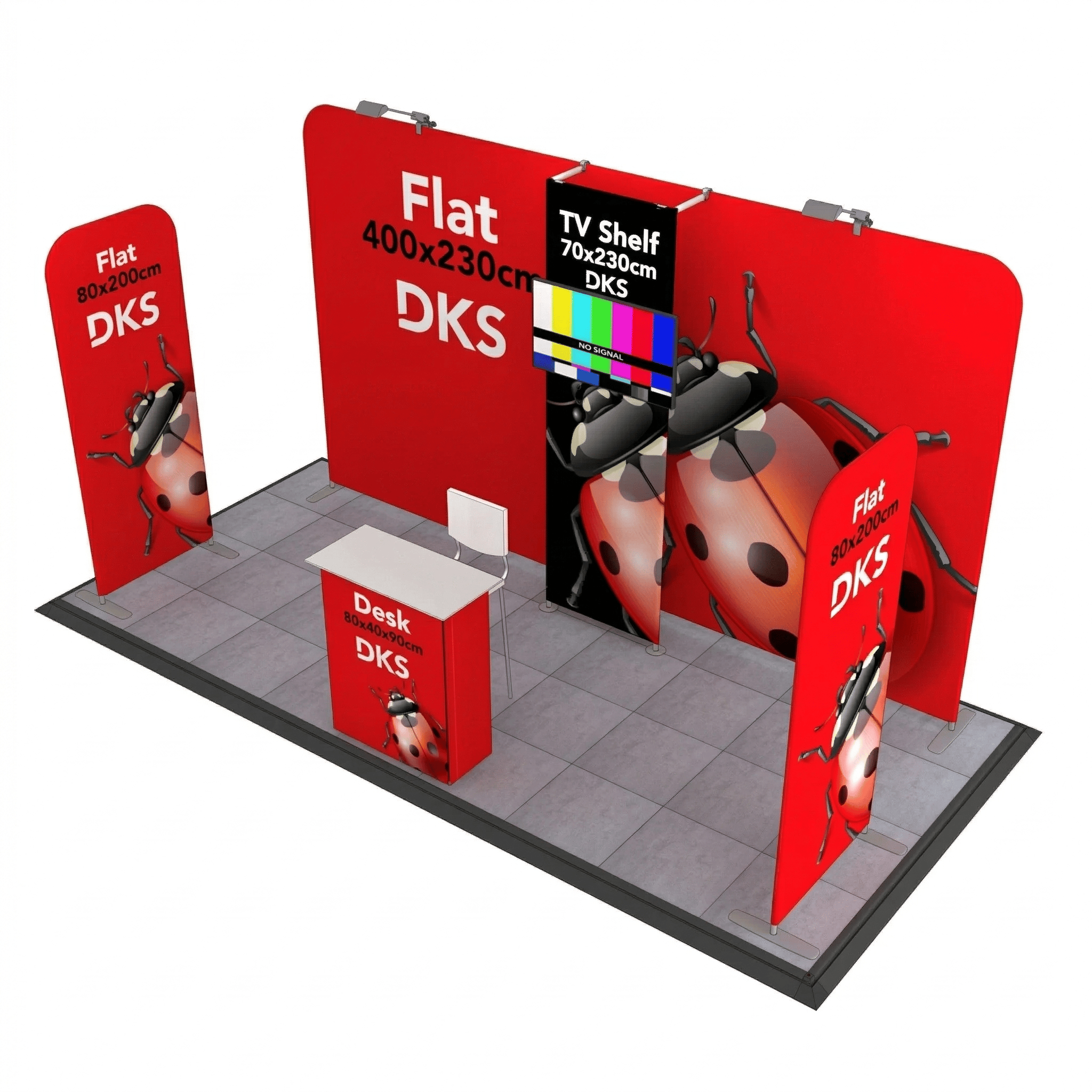 DKS 4x2 (8m2) Modüler Fuar Standı 