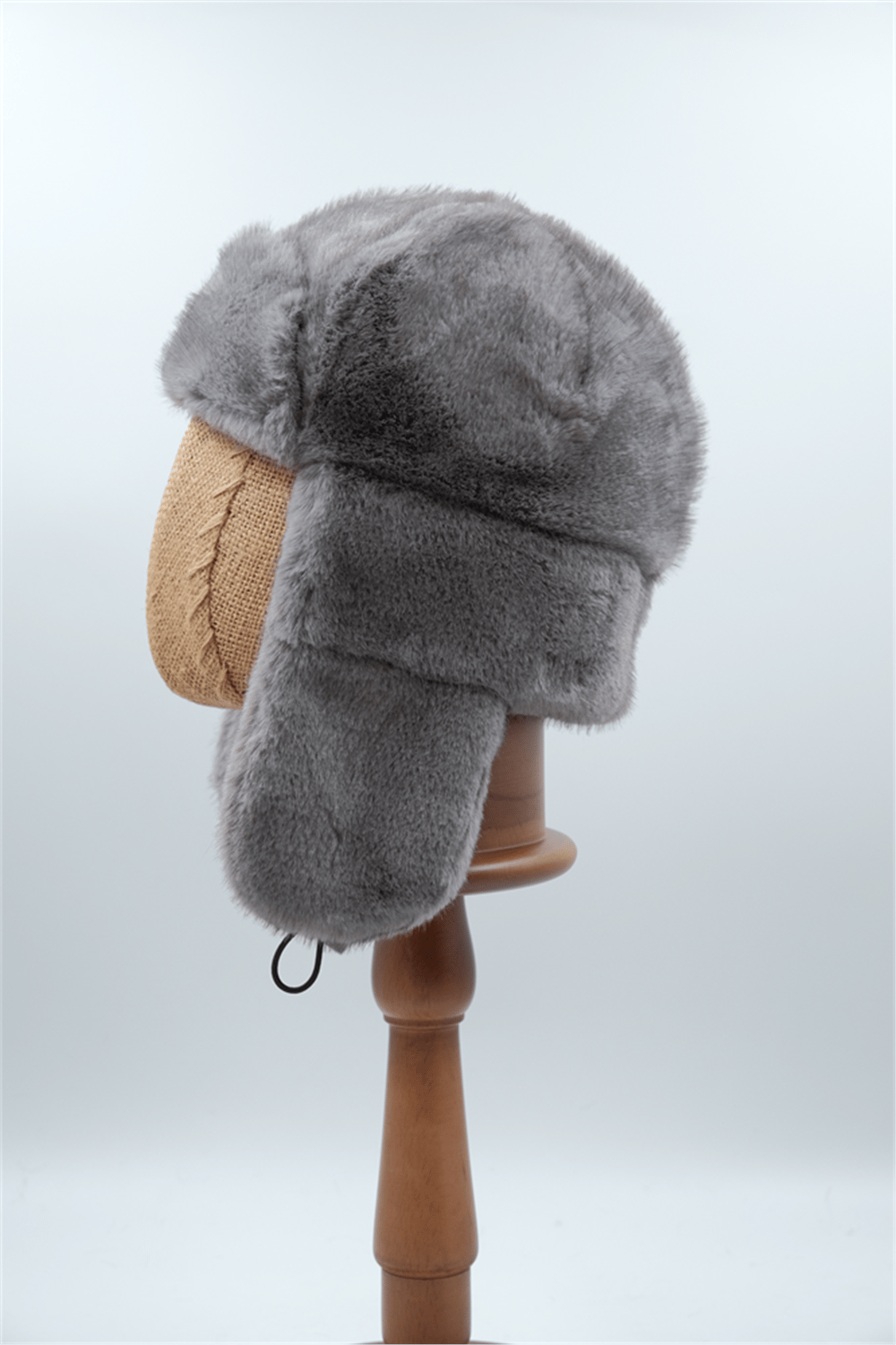 CMFW25-37 LÜKS KÜRKLÜ PİLOT ŞAPKA GRİ
