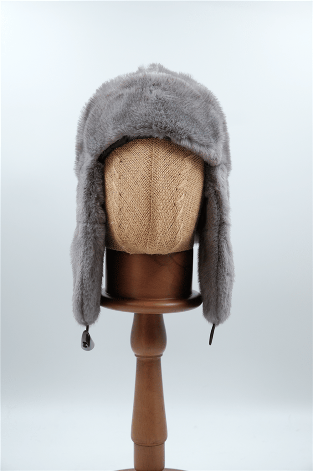 CMFW25-37 LÜKS KÜRKLÜ PİLOT ŞAPKA GRİ