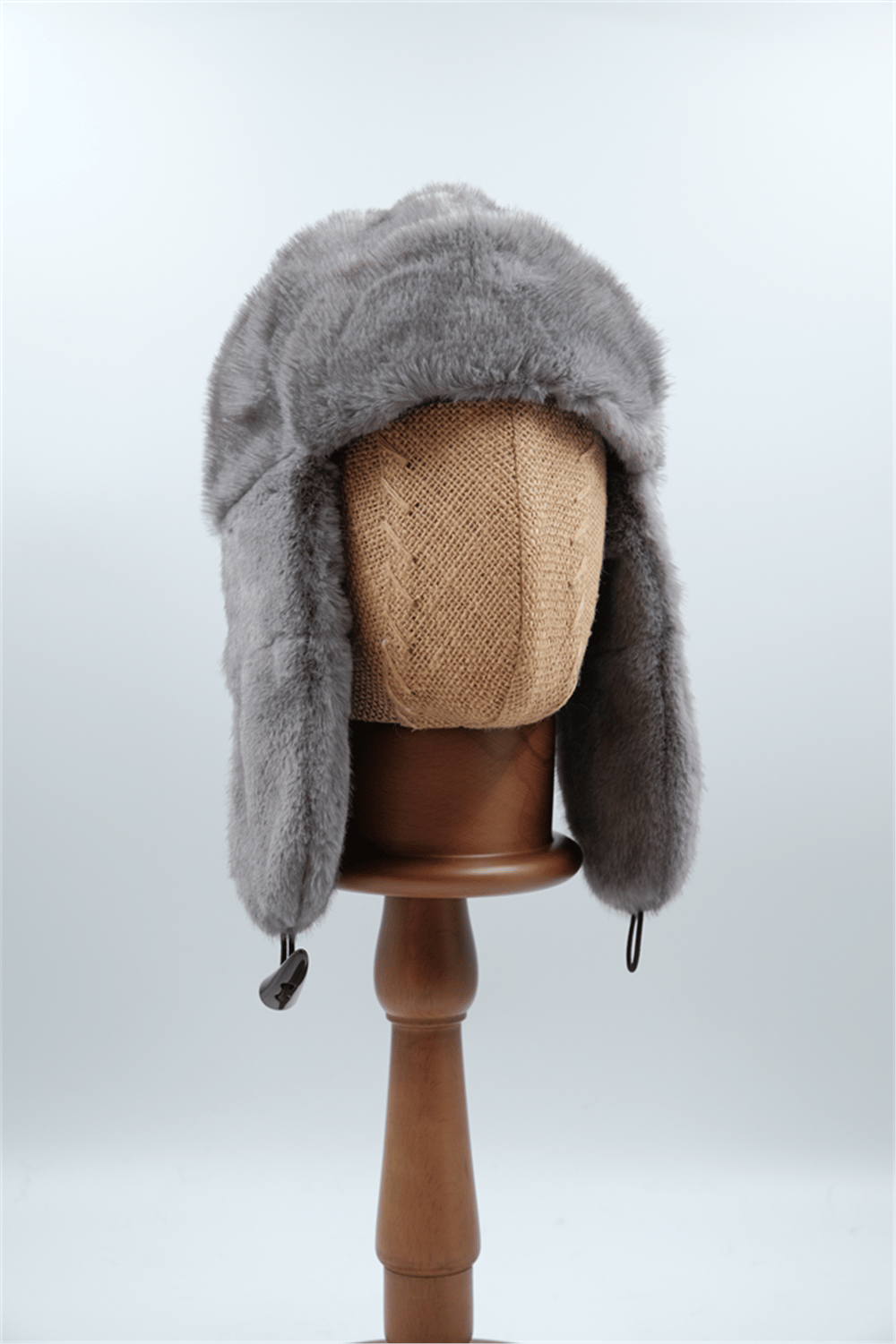 CMFW25-37 LÜKS KÜRKLÜ PİLOT ŞAPKA GRİ