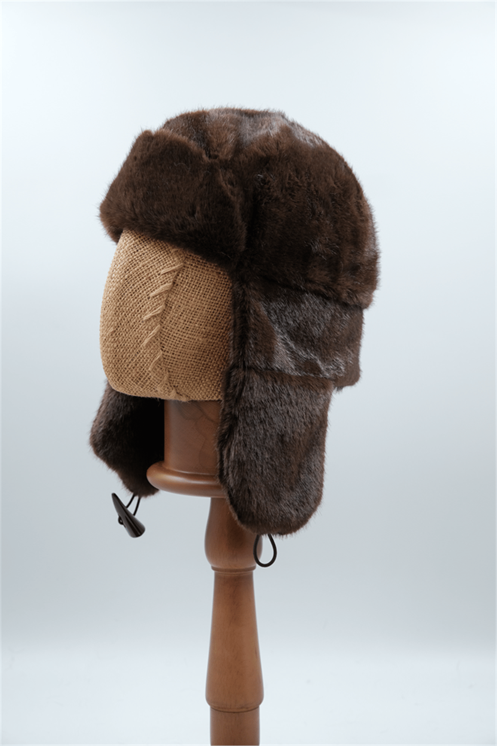 CMFW25-37 LÜKS KÜRKLÜ PİLOT ŞAPKA KAHVERENGİ