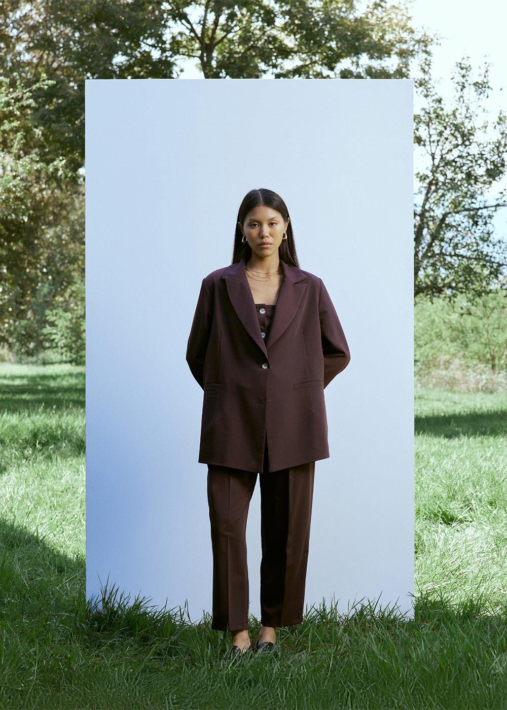 Blazer Ceket | Bordo