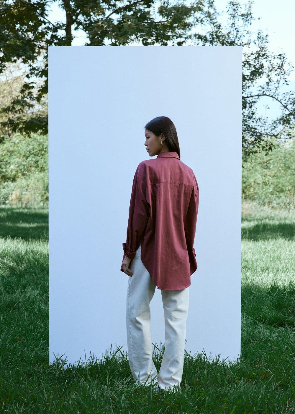 Cep Detalı Gömlek | Gülkurusu