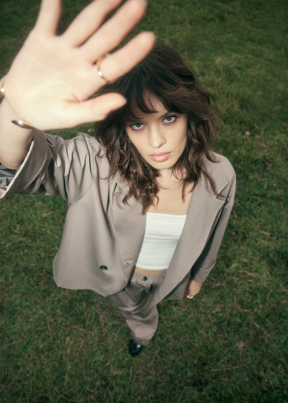 Kruvaze Ceket | Vizon