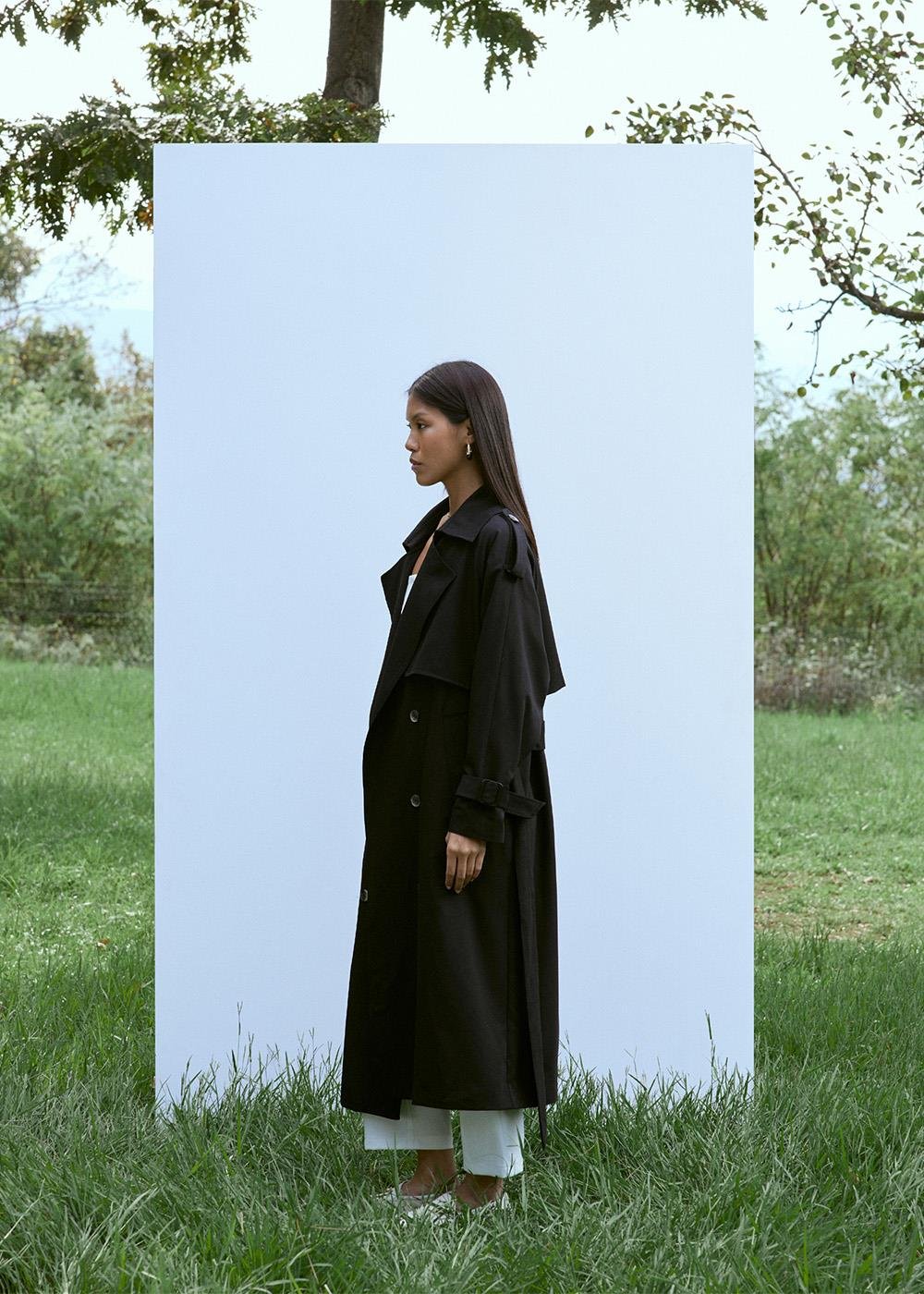 Trençkot | Siyah