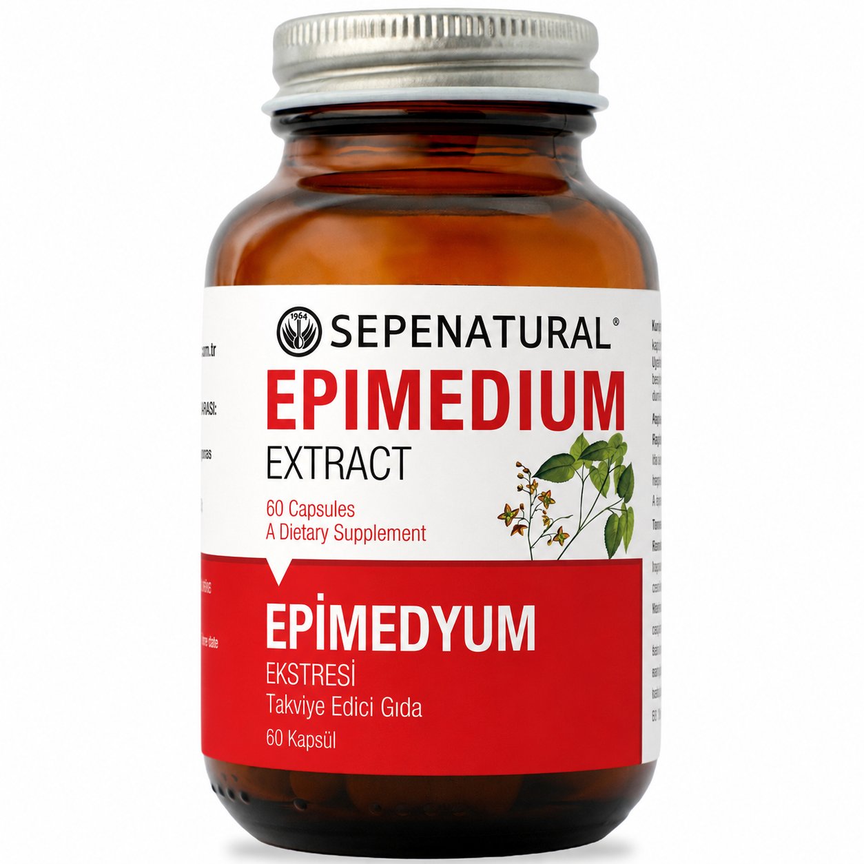 Epimedium Epimedyum Ekstresi 60 Kapsül x 430mg