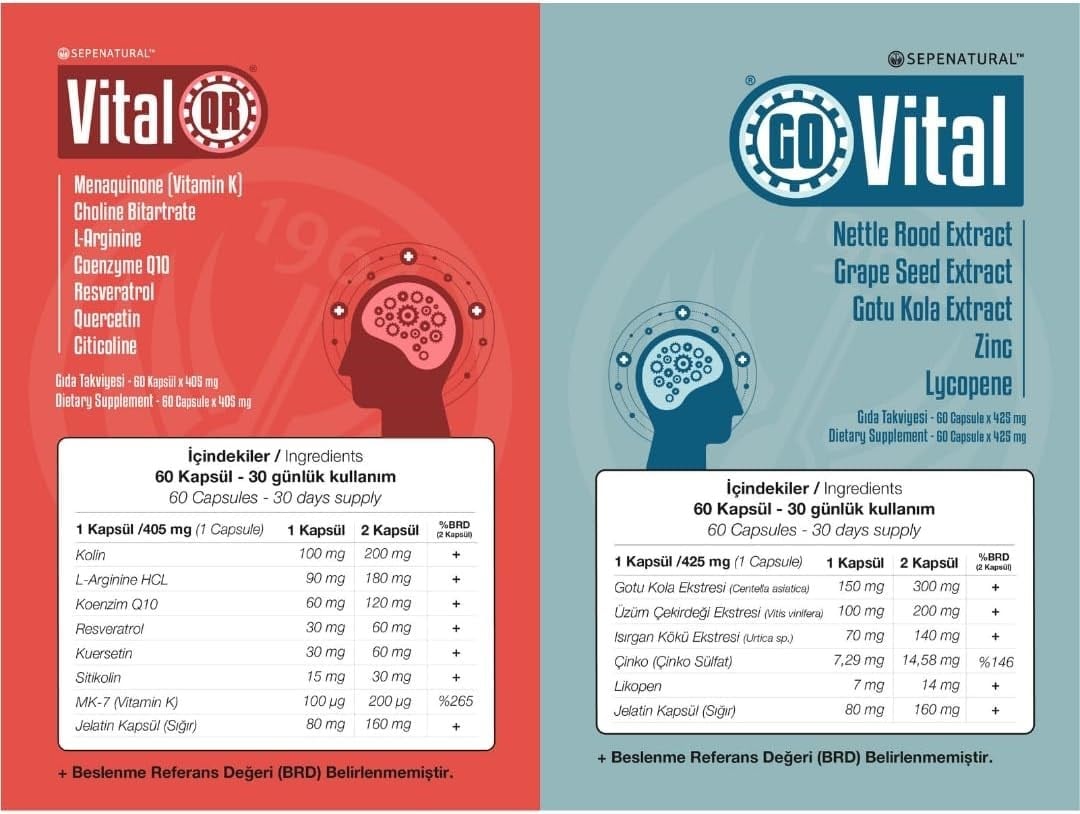 GOVital + VitalQR 2'li Gün Boyu Destek Seti