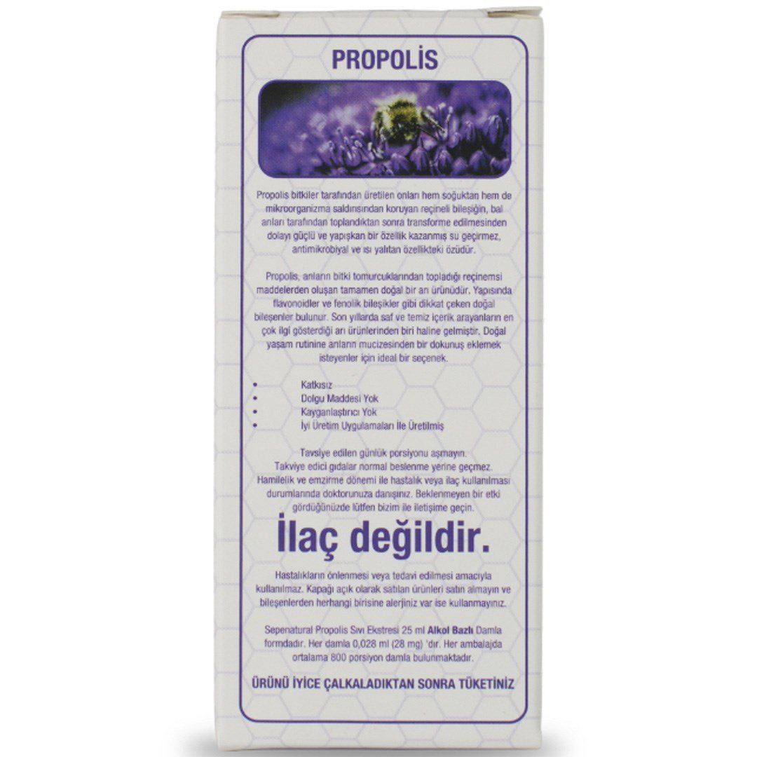 SPN  PROPOLİS EKSTRESİ 25 ML ALKOL BAZLI DAMLA