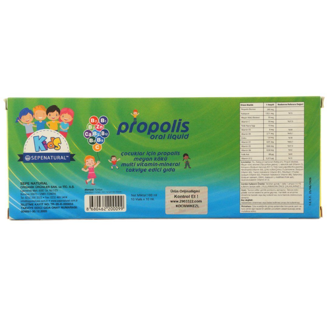 SPN  PROPOLIS EKSTRESİ KIDS SIVI SHOT 10X10ML