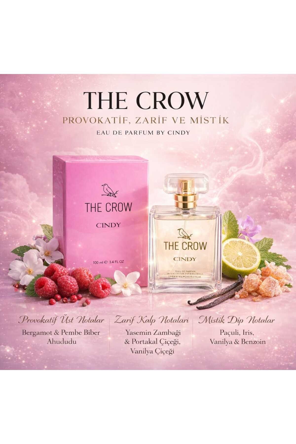 CINDY Kadın Parfümü 100ml EDP Ahududu Yasemin Vanilya & Paçuli Notalı Kalıcı Koku
