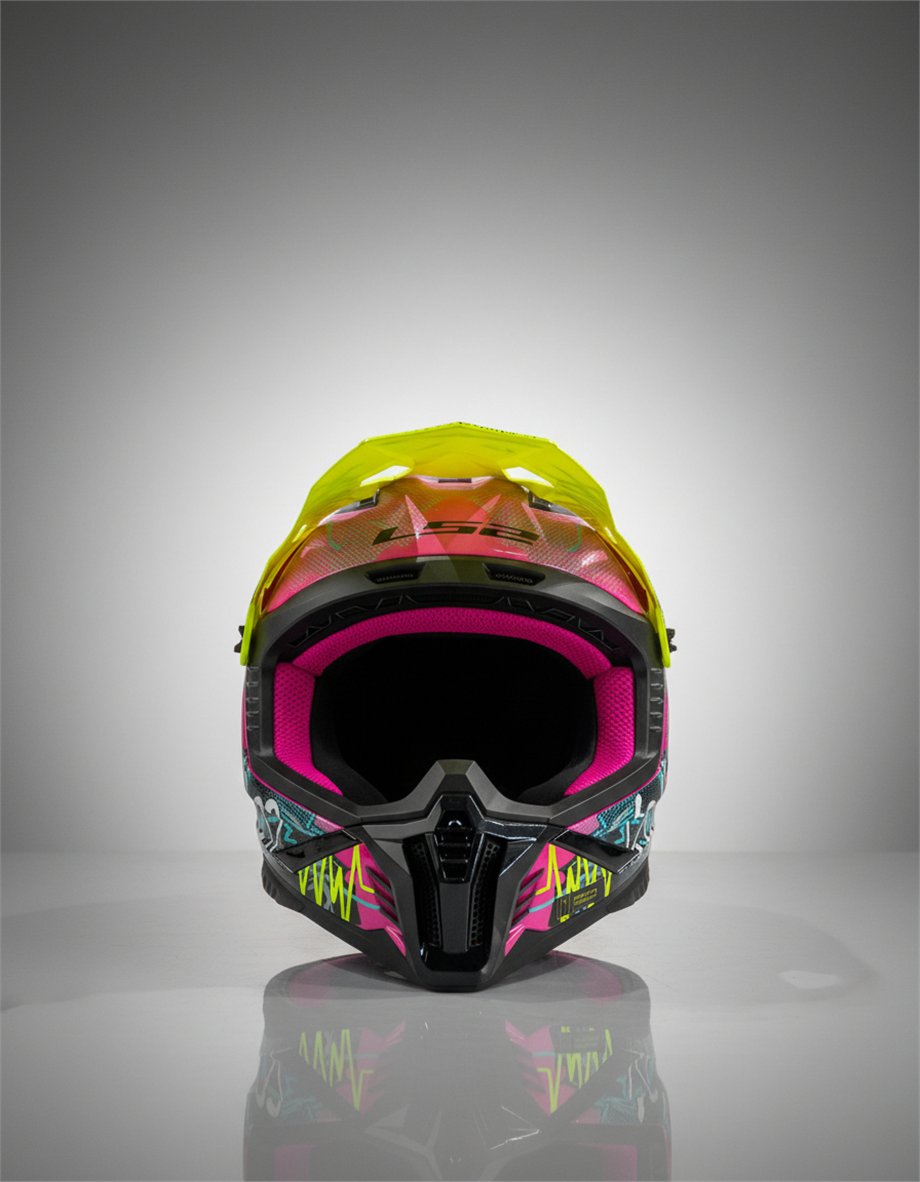 LS2 FAST 2 GORILLA MOR-NEON SARI KASK-90509070
