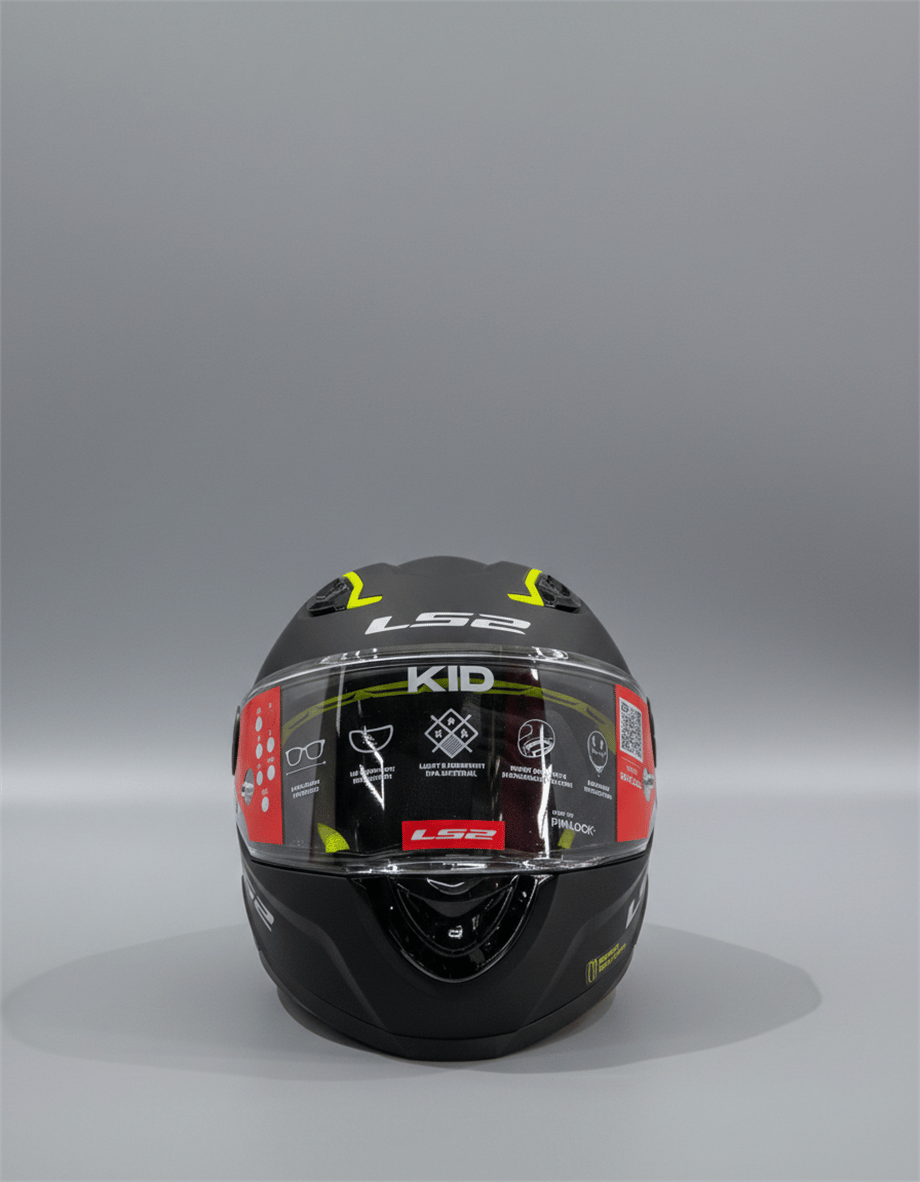 LS2 KID MAT SİYAH ÇOCUK KASK-90510540