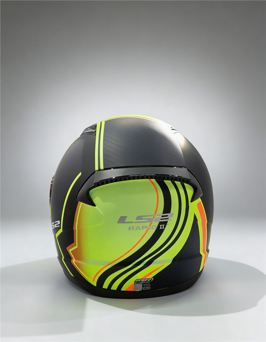 LS2 RAPID 2 EXTRA MAT NEON SARI-NAVY MAVİ KASK-90503948