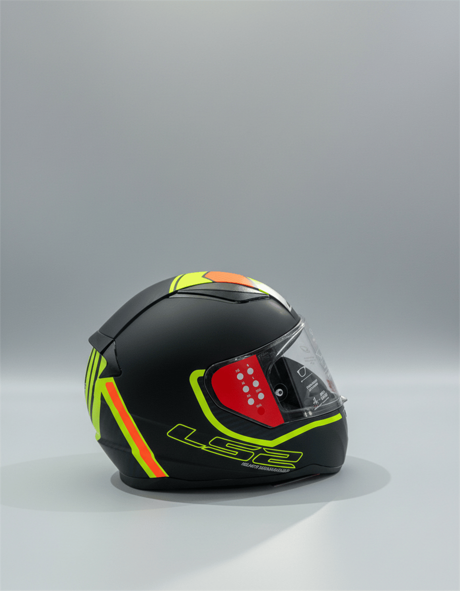 LS2 RAPID 2 EXTRA MAT NEON SARI-NAVY MAVİ KASK-90503948