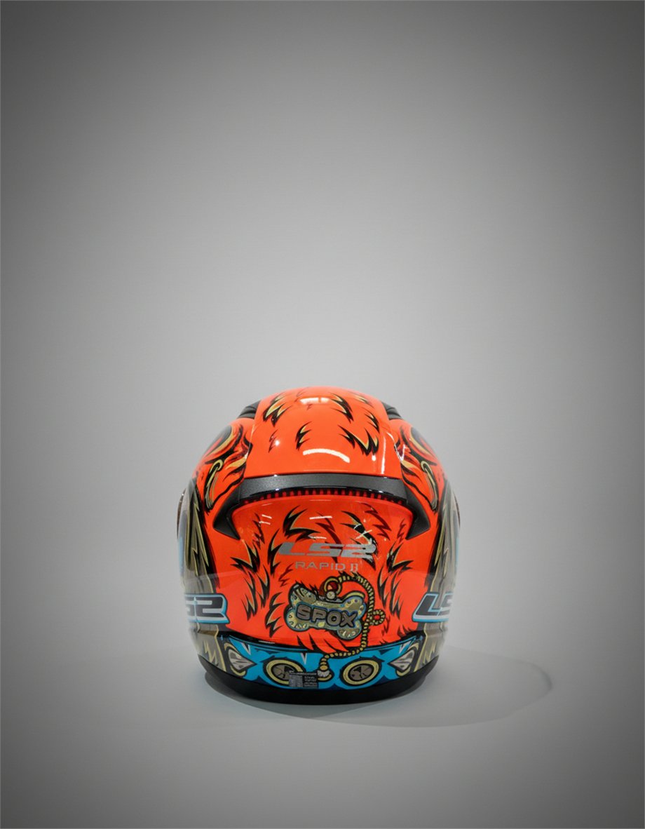 LS2 RAPID 2 SPOX KIRMIZI-GRİ KASK-90498831