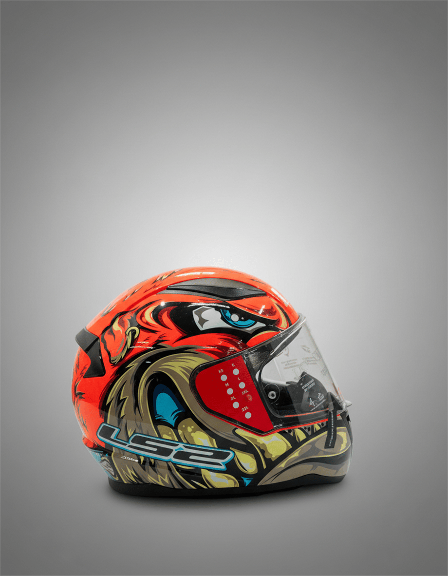 LS2 RAPID 2 SPOX KIRMIZI-GRİ KASK-90498831