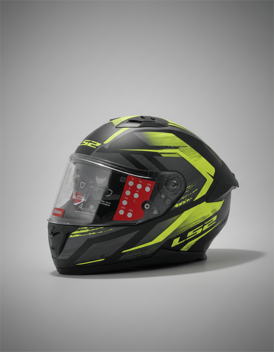 LS2 STREAM 2 FURY MAT SİYAH-GRİ-NEON SARI KASK-90499296