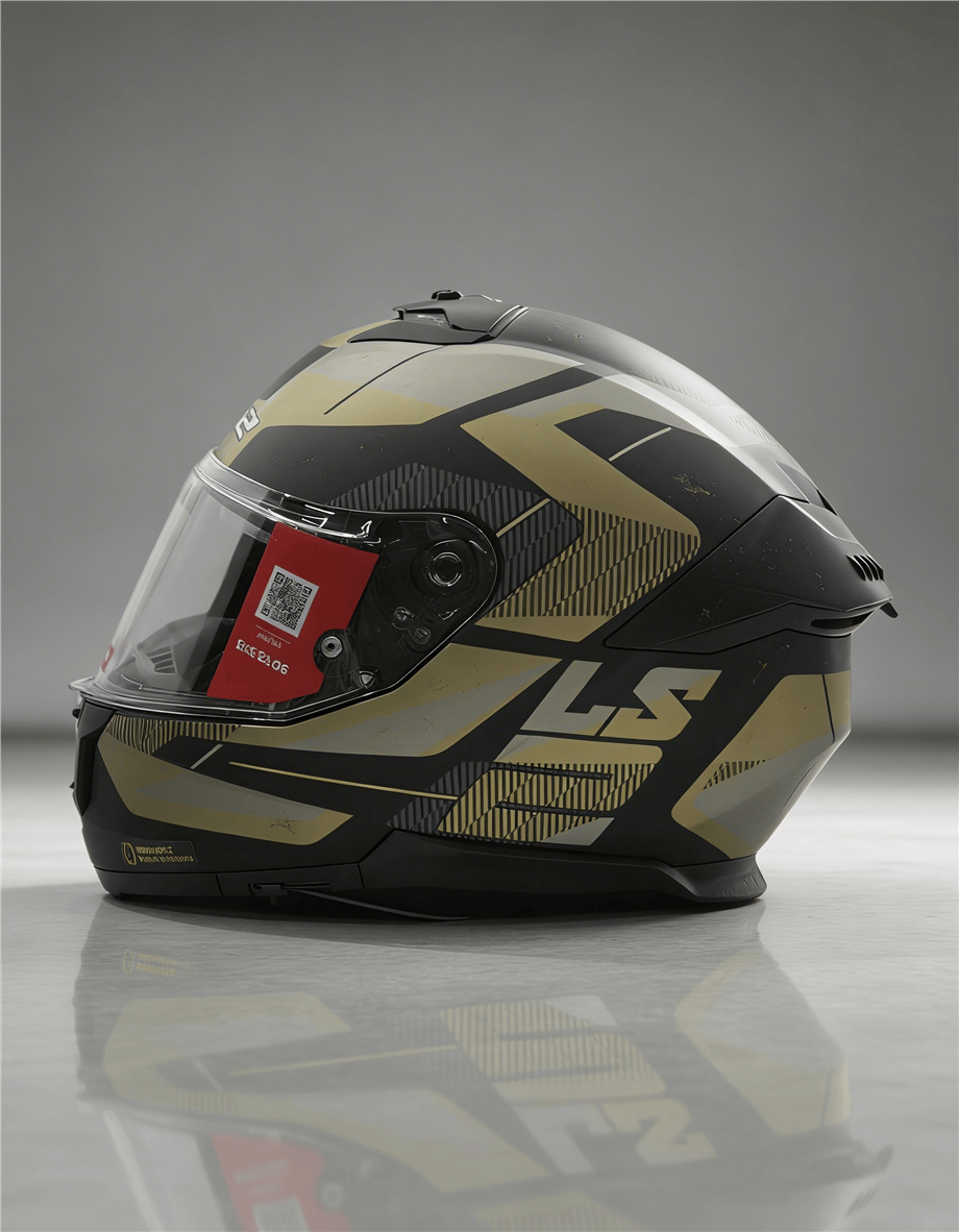 LS2 STREAM 2 ROAD MAT SİYAH-GOLD KASK-0009052031901