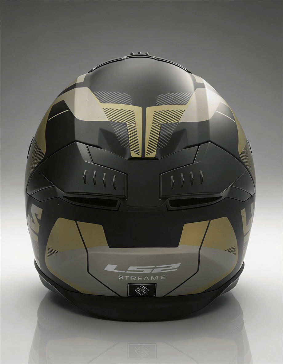 LS2 STREAM 2 ROAD MAT SİYAH-GOLD KASK-0009052031901