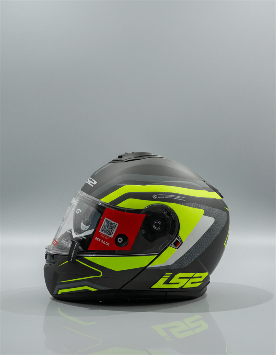 LS2 STROBE 2 MAT TITANIUM NEON SARI-90503209