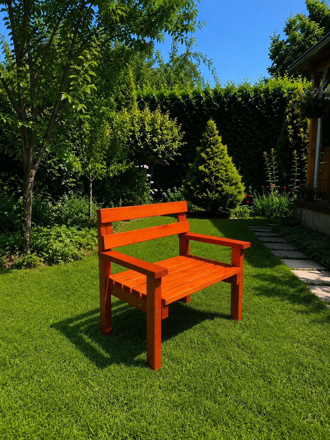 Ahşap Bahçe Oturma Grubu 2+1+1 Sehpalı Takım